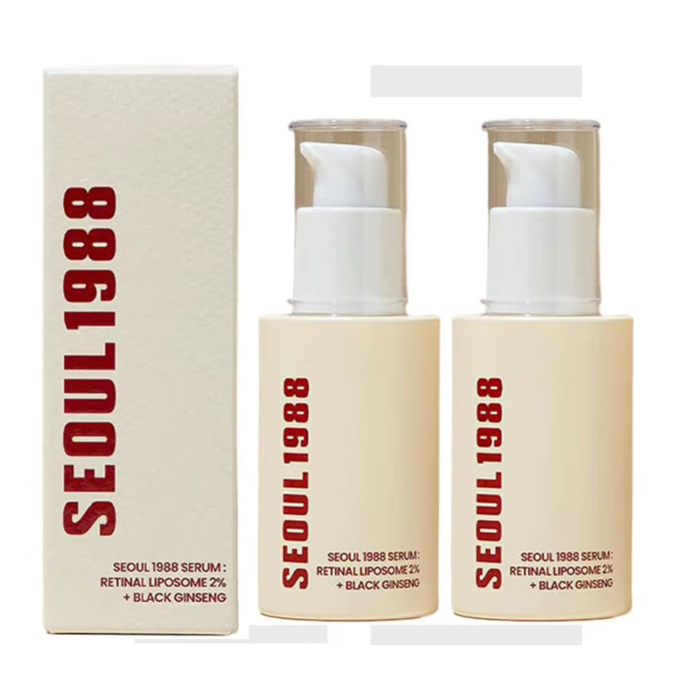 Korean Skincare Ginseng Facial Essence 1988 Black Gingeng Extract Glow Face Serum Improve Skin Elasticity Brighten Dull Dry Skin
