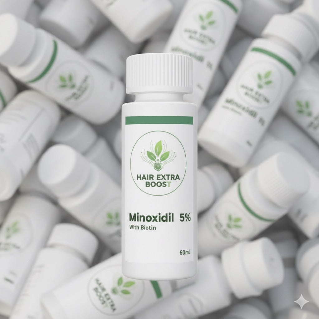 Minoxidil 5% with Biotin  (+Derma roller)