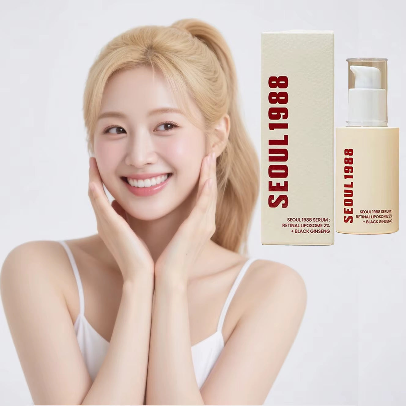 Korean Skincare Ginseng Facial Essence 1988 Black Gingeng Extract Glow Face Serum Improve Skin Elasticity Brighten Dull Dry Skin